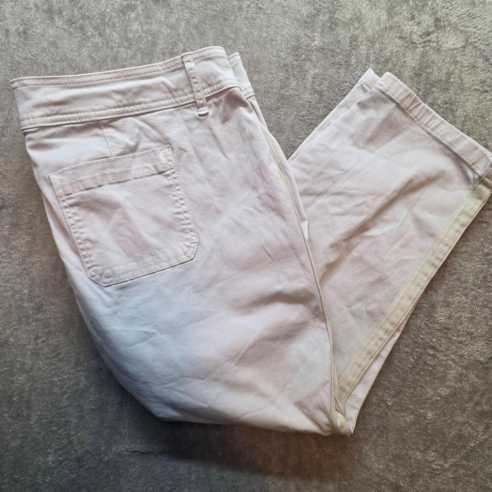 Torrid Chino Pants Womens 24 Gray Twill Relaxed Fit Straight Leg Crop Casual